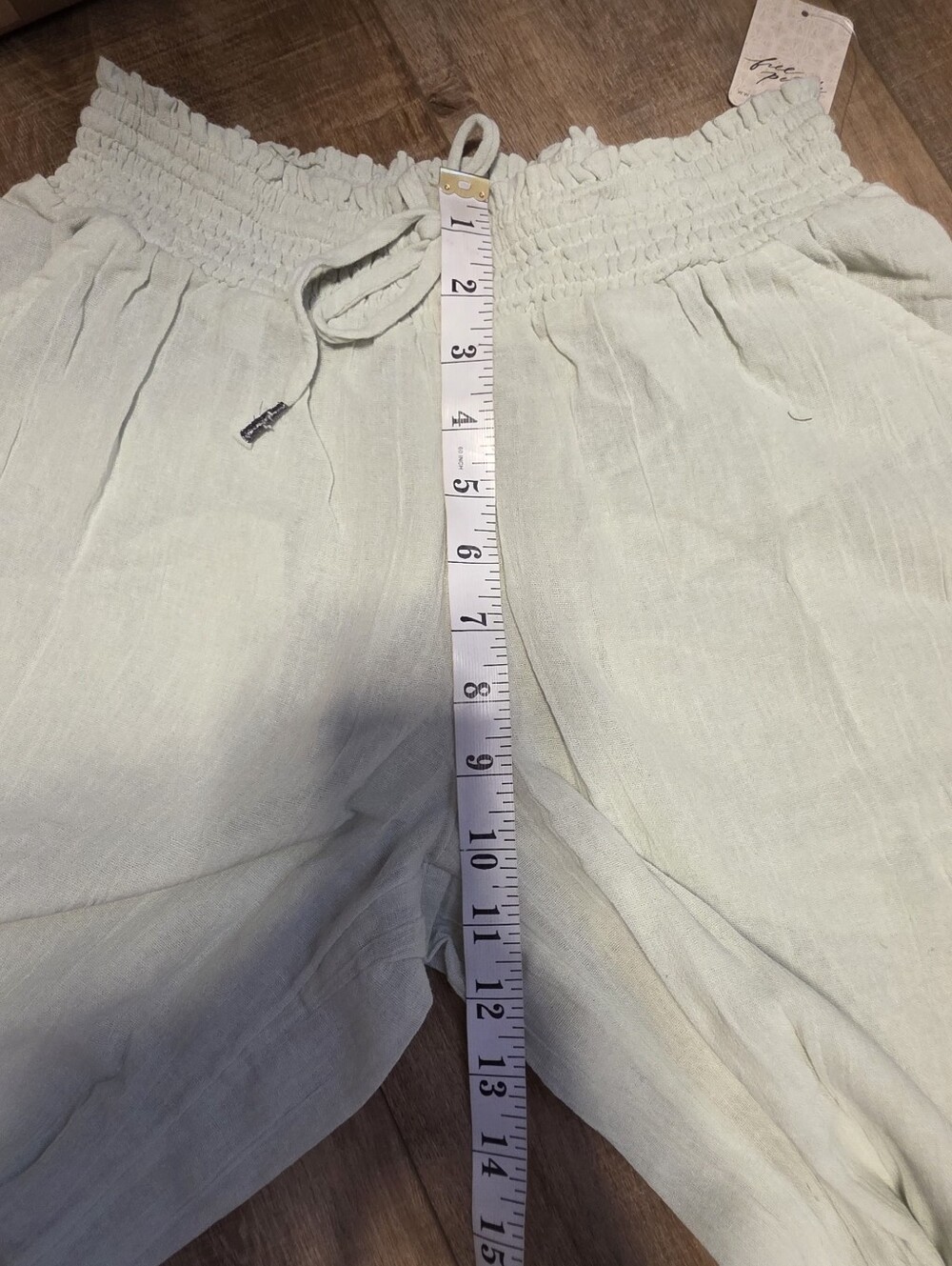 Free People Taye Smocked Cotton Capris NWT - Picture 8 of 10